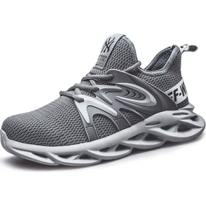 Çelik Burunlu Güvenlik Ayakkabıları Erkek Hafif Nefes Alabilir Delinmez Hafif Sneaker Kaymaz Endüstriyel  Inşaat Iş Ayakkabıları  (Yurt Dışından)