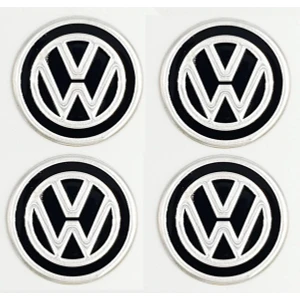 Volkswagen Jant Göbeği Göbek Arması Sticker 4'lü Set