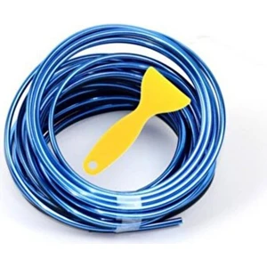 Mavi Trim Fitilli Yeni Nesil Araç Içi Ip Şerit Balık Sırtı Nikelajlı