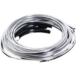 Halidi Krom Trim Fitilli Yeni Nesil Araç Içi Ip Şerit Balık Sırtı Nikelajlı