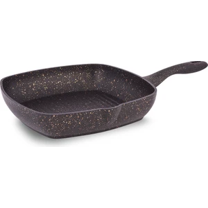 Granit Grıll Kare Tava 28 Cm Siyah
