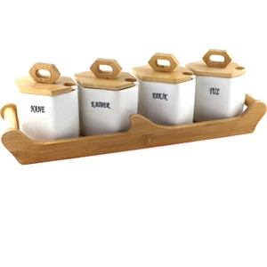 Bambu Baharatlık Seti 4 Prç Tkb407