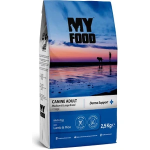 My Food Kuzulu Pirinçli Yetişkin Orta/büyük Irk Köpek Maması Derma Support 2,5 kg