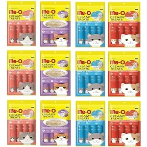 Me-O Krema Sıvı Kedi Ödülü 15GR 4lü 12 Paket