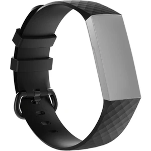 Puluz Fitbit Charge 4 Small Için Silikon Kordonlu Saat Siyah (Yurt Dışından)