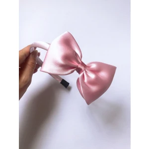 Yeşim Aksesuar Pembe Fiyonk Lohusa Taç & Saten  Pembe Taç & Kurdele Taç
