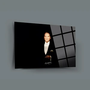 SRD Concept Atatürk 27 Cam Tablo-Atatürk Tablosu