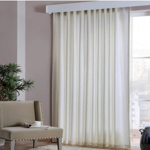 Taç Saten Güneşlik Beyaz Perde