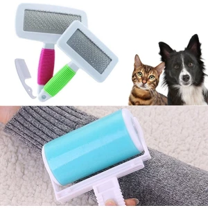 Yıkanabilir Pratik Tüy Ve Toz Toplama Rulosu + Kedi Köpek Telli Küçük Boy Tüy Bakım Seti