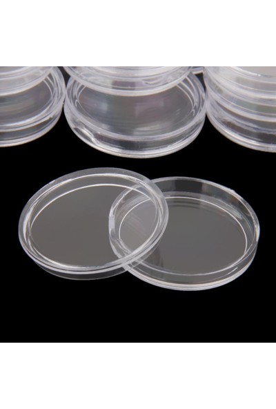 Lovoski Temizle 40.6mm Plastik Sikke Kapsül Paraları Konteyner Kutuları Tutucular Depolama X100 (Yurt Dışından)