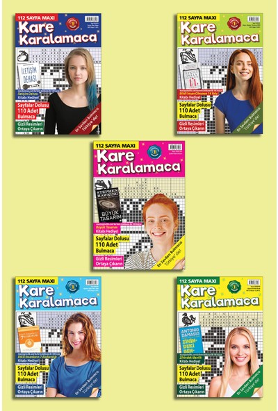 Maxi Kare Karalamaca 5'li Set
