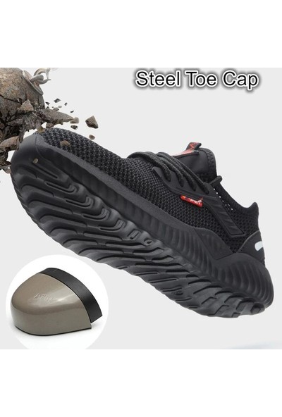 Xoutdoor Erkek Çelik Burunlu İş Ayakkabısı - Siyah (Yurt Dışından)