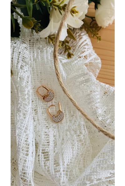 Elim Gold Stony Lock Earing