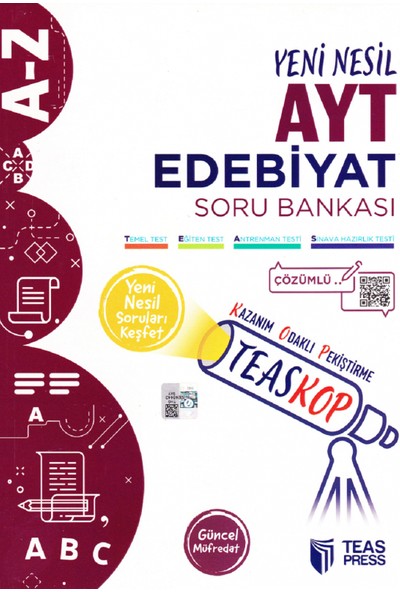Teas Press Yayınları Teaskop AYT Edebiyat Soru Bankası
