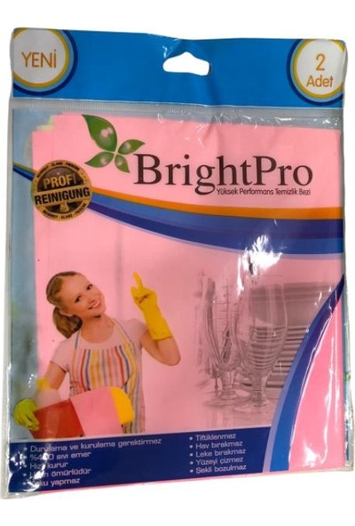 Bright Brightpro Yüksek Performans Temizlik Bezi 2'li