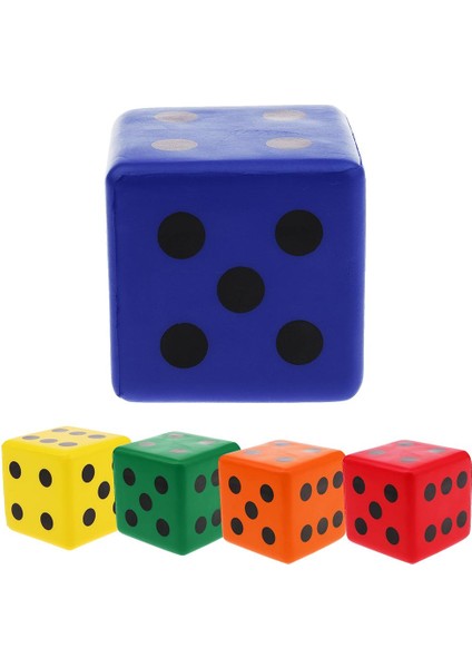 2 Adet Yumuşak Sünger Zar Köpük Oynarken Zar Eğitici Oyuncaklar Çocuklar Için Hediye 8 cm (Yurt Dışından)