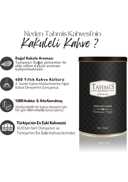 Kakuleli Türk Kahvesi Orta Kavrulmuş 250 gr