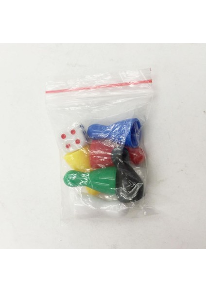 6 Adet 25MM Vintage Yedek Plastik Oyun Parçaları Satranç ve Zar Çocuk Oyuncak (Yurt Dışından)
