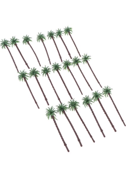 20PCS Model Trees Minyatür Peyzaj Manzarası Plaj Ölçeği Ağaçları Model 5.5cm (Yurt Dışından)