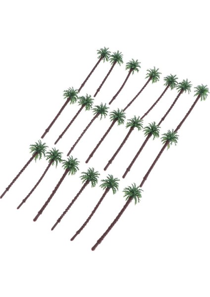 20PCS Model Trees Minyatür Peyzaj Manzarası Plaj Ölçeği Ağaçları Model 5.5cm (Yurt Dışından)