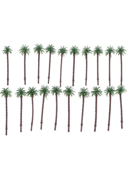 20PCS Model Trees Minyatür Peyzaj Manzarası Plaj Ölçeği Ağaçları Model 5.5cm (Yurt Dışından)