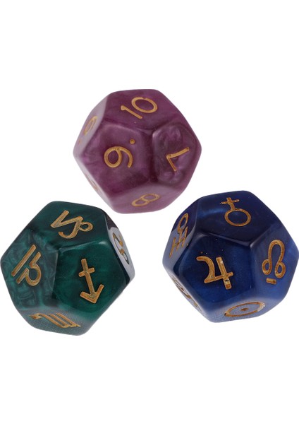 9x Akrilik Astroloji Dices Tarot Takımyıldızı Kovina Çocuk Oyuncakları Için Set (Yurt Dışından) indirimleri