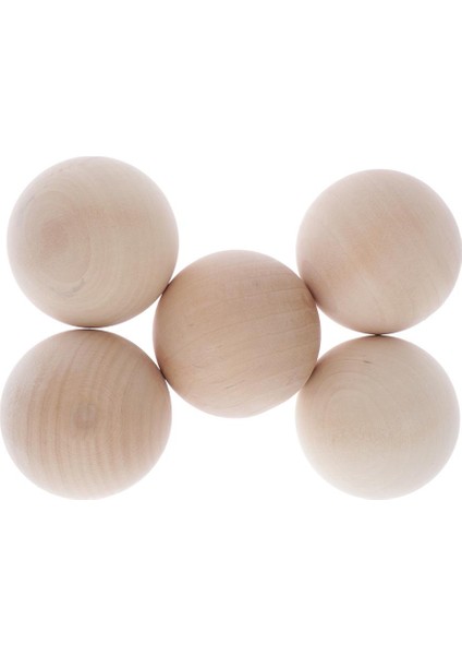 5 Adet Doğal Ahşap Topları Boncuk Kayın Ahşap Top Parkı Topları Katı 60MM (Yurt Dışından) fiyatları