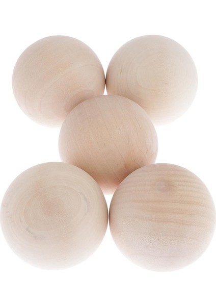 5 Adet Doğal Ahşap Topları Boncuk Kayın Ahşap Top Parkı Topları Katı 60MM (Yurt Dışından) modelleri