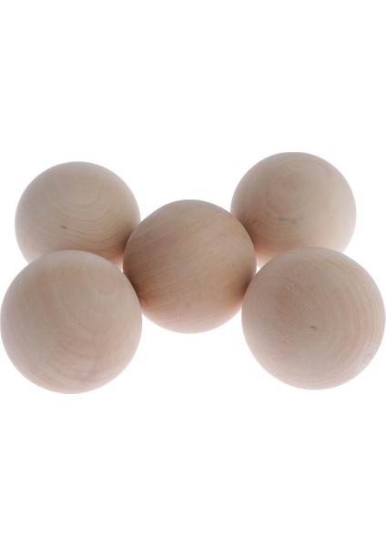 5 Adet Doğal Ahşap Topları Boncuk Kayın Ahşap Top Parkı Topları Katı 60MM (Yurt Dışından) fırsatları