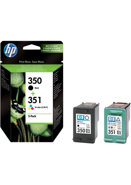 350 BLACK/351 Tri-Color 2-Pack