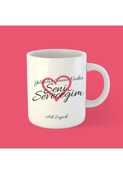 Seni Seveceğim Beyaz Bardak Kupa