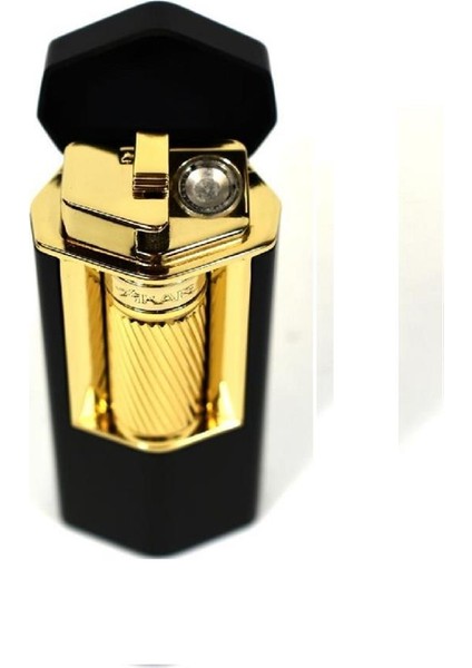 Meridian Single Lighter Siyah Gold Çakmak