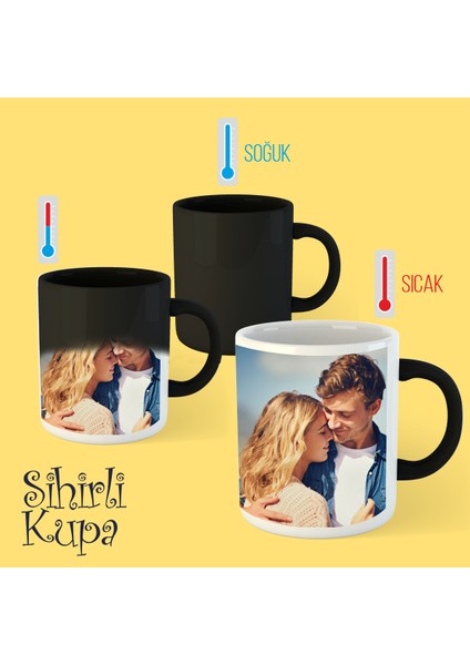 Sevgililer Günü Sihirli Kupa Bardak-11