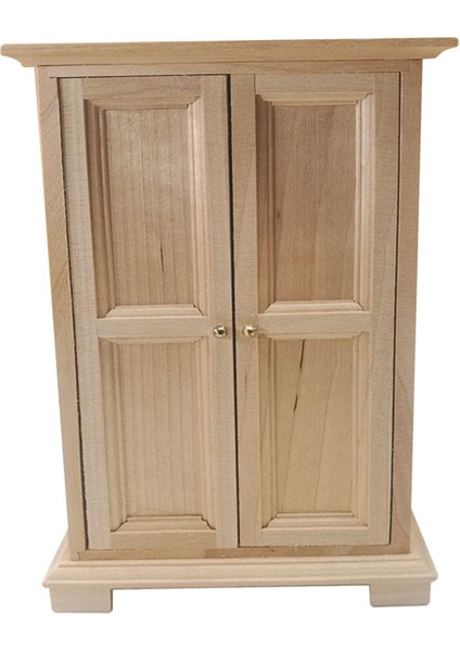 1/12 Ölçekli Dollhouse Ahşap Dolap Oyuncak Mobilya Yatak Odası Dekorasyon Için (Yurt Dışından)