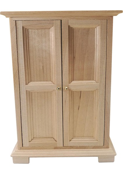 1/12 Ölçekli Dollhouse Ahşap Dolap Oyuncak Mobilya Yatak Odası Dekorasyon Için (Yurt Dışından)