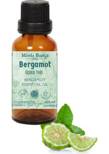 Minia Bahçe Greyfurt Yağı - Bergamot Yağı - Portakal Yağı ve Buhurdanlık Seti