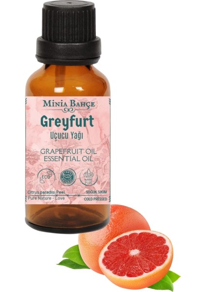 Minia Bahçe Greyfurt Yağı - Bergamot Yağı - Portakal Yağı ve Buhurdanlık Seti