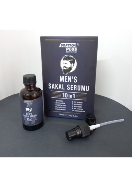 Softto Plus Men's Sakal Serumu 10 In 1 50 ml