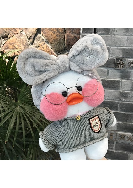 Shenzhen Xin Xin LalaFanfan Cafe Mimi Sevimli Ördek Peluş Oyuncak 30 cm - Gri (Yurt Dışından)