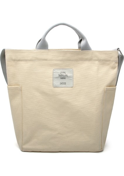 puluz Saplı Kanvas Çanta Bej (Yurt Dışından)