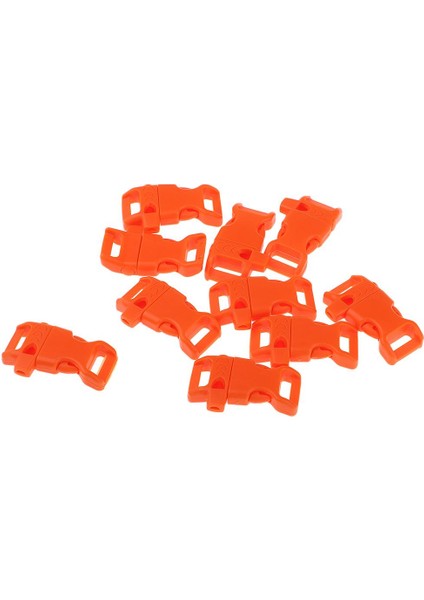 Açık Kamp Için 10 Adet Acil Düdük Toka Paracord Bilezik Turuncu indirimleri