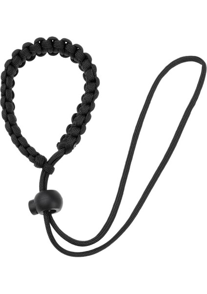 Ayarlanabilir Kamera Bilek Kayışı Örgülü Paracord El Kordon Siyah fiyatları