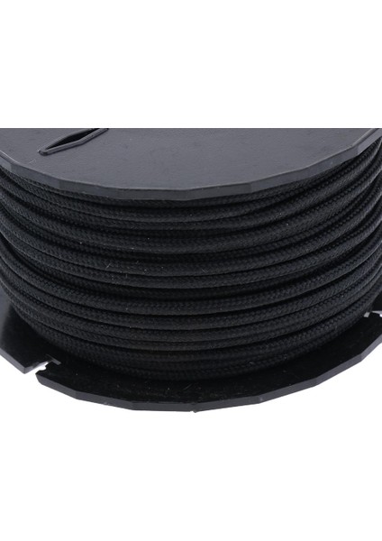 3 Strand Çekirdek Kordon Paracord Paraşüt Halat Ipi Siyah
