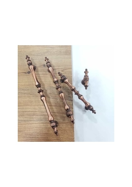 Ada Rustik Antik Bakır Kulp 96MM Mobilya Çekmece Mutfak Dolap Komidin Şifonyer Kulbu 9,6cm