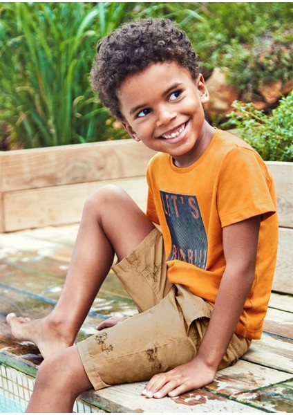 Erkek Çocuk Değişken Baskılı Tshirt