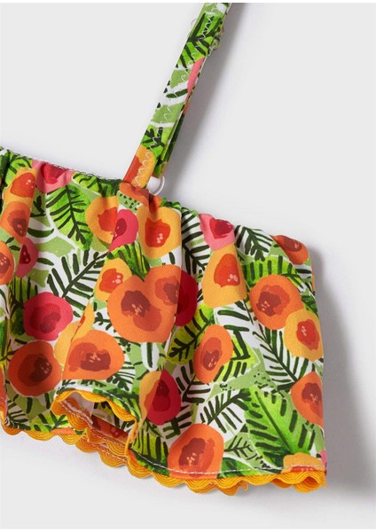 Kız Çocuk Fırfırlı Bikini Takım