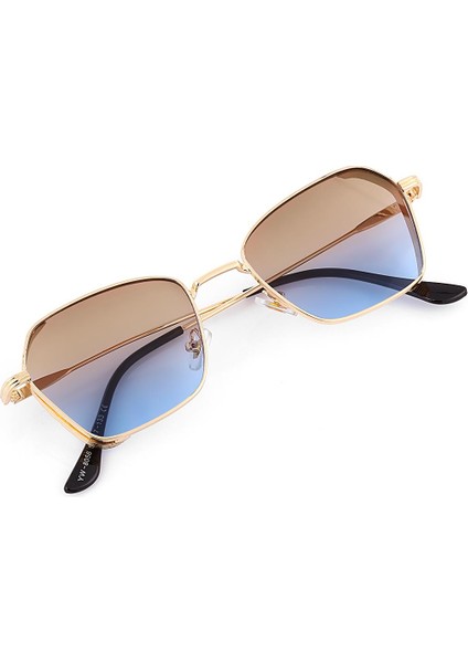 s Dikdörtgen Kahverengi Unisex Güneş Gözlüğü fiyatları