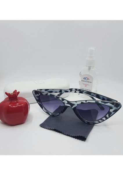 Leopar Cat Eye Güneş Gözlüğü