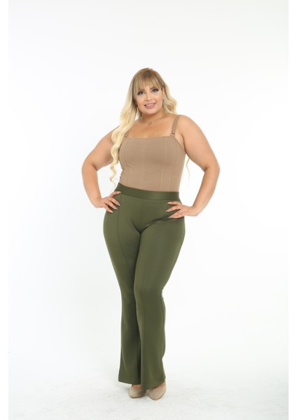 Ütü Dikişli Ispanyol Paça Pantolon