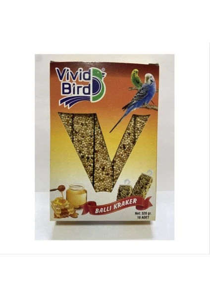 Bird Muhabbet Kuşları Için Ballı Kuş Krakeri 10'lu